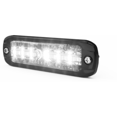 ECCO - Luz de Advertencia LED / Dual Color Rojo/Blanco / 12 LEDs / Montaje Superficie / 12-24 V / 69 Patrones / Ultra Delgada