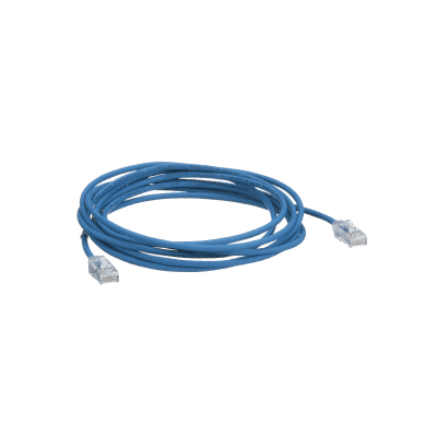 PANDUIT - Cable de Parcheo TX6, UTP Cat6, Diámetro Reducido (28AWG), Color Azul, 15.24 Metros (50 Pies)