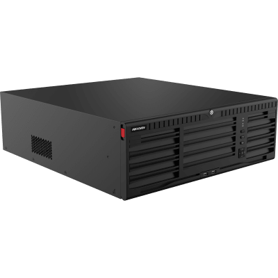 HIKVISION - [AcuSeek] NVR 32 Megapixel (4K) / 64 Canales IP / AcuSense / ANPR / Conteo de Personas / Heat Map / 16 Bahías de Disco Duro / 2 Tarjetas de Red / Soporta RAID con Hot Swap / 2 HDMI en 8K / Soporta POS / Alarmas I/O / ACU