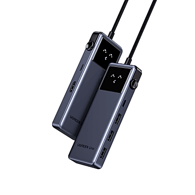 UGREEN - Hub USB-C 6 en 1 / HDMI 4K@60Hz / 3 Puertos USB-A 5Gbps / Carga PD 100W / Compatibilidad Multiplataforma / Diseño Compacto