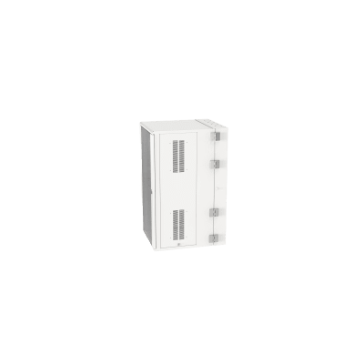 PANDUIT - Gabinete PanZone de Montaje en Pared, de 19in, Puerta con Ventana de Seguridad, 26 UR, 762mm de Profundidad, Color Blanco