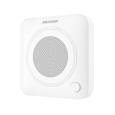 HIKVISION - (AX PRO) Sirena Inalámbrica Interior / 105dB / Audio Intercom 85 dB / LED de Alerta