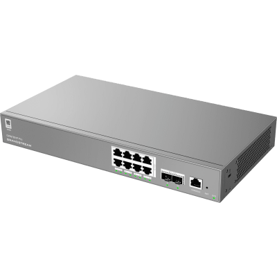 GRANDSTREAM - Switch de Red Empresarial L2++ / Serie GWN7800 Pro / 8 Puertos Gigabit PoE 120W / 2 Puertos 2.5GG SFP / Gestión Cloud GDMS / VLAN 4K / QoS Avanzado / Seguridad Integral