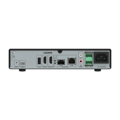 HIKVISION - Transmisor HDMI / 1080p 60 fps / YUV 444 / POE 802.3at / Dual Ethernet Gigabit + SFP / RS-232/485 / Instalación Rack