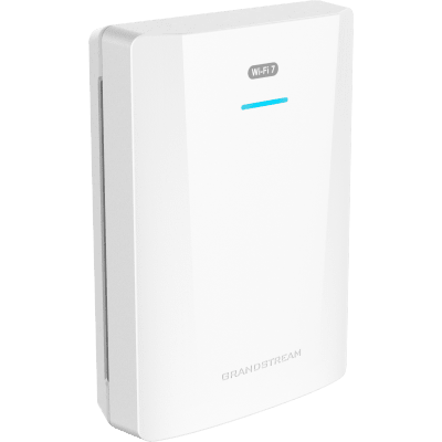 GRANDSTREAM - Punto de Acceso Wi-Fi 7 para Pared / GWN7670WM / MIMO 2x2:2 DL-UL OFDMA / Modulación 4096 QAM / 2.5G Ethernet PoE+ / Hasta 256 Clientes / QoS Avanzado / Cobertura 175 mts / Gestión Integrada y en la Nube