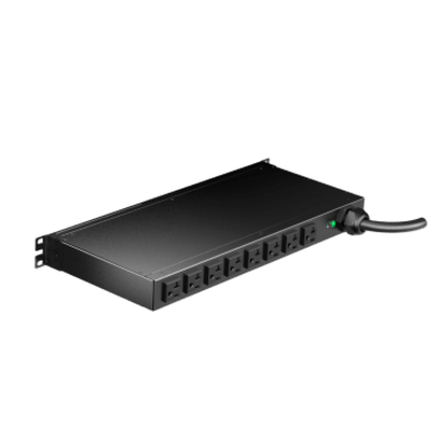 PANDUIT - PDU Monitoreable Horizontal / 8 Salidas 5-20R / Entrada NEMA 5-15P / 120 Vca / 15 A / 1UR 19 in