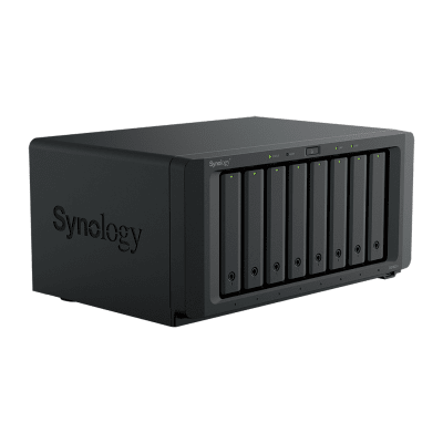 SYNOLOGY - NAS DiskStation DS1825+ | 8 Bahías | AMD Ryzen V1500B | 8 GB DDR4 ECC | Hasta 2,239 MB/s Lectura | 2 Puertos 2.5GbE | Expansión PCIe 3.0 | Compatible con 10GbE y 25GbE | Caché SSD M.2 | Synology DSM.
