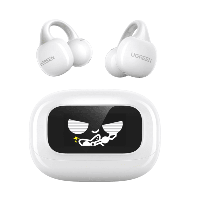 UGREEN - Auriculares True Wireless / Bluetooth 5.4 / Autonomía 36 Horas / Carga USB-C / Codecs AAC-SBC / Alcance 10 m (32.8 ft) / Diseño Clip Ergonómico