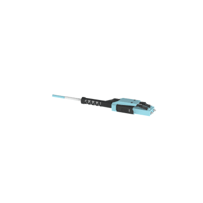 PANDUIT - Jumper de Fibra Óptica Multimodo 50/125 OM4, LC-LC Uniboot Duplex, LSZH, Color Aqua, 3 Metros (9.84 Pies)