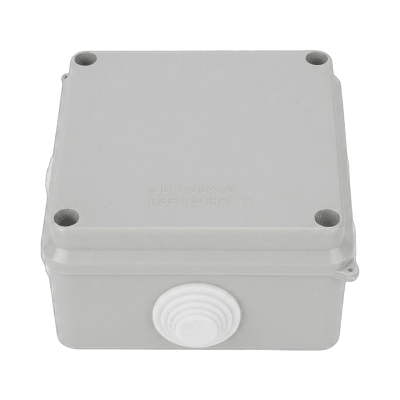 LINKEDPRO - Caja de Conexiones / IP65 / IK07 / 7 Entradas / 100 x 100 x 70 mm / ABS / Industrial y Telecom