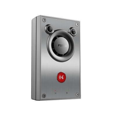 FANVIL - Video/ Intercomunicador IP, Altavoz 10W, 2 relevadores con botón para llamada, anti-vandálico, IP66 e IK10, PoE