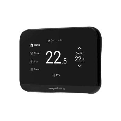 HONEYWELL HOME RESIDEO - Termostato Inteligente ElitePRO S900 / Pantalla Táctil 4.3 pulgadas / WiFi + Bluetooth + Matter / Control 3H/2C Bomba Calor o 2H/2C Convencional / Sensor Humedad / Diseño Elegante Blanco o Negro / ENERGY STAR
