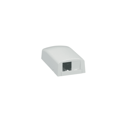 PANDUIT - Caja de Montaje en Superficie, Para 2 Módulos Mini-Com, Color Blanco