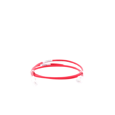 PANDUIT - Cable de Parcheo TX6, UTP Cat6, Diámetro Reducido (28AWG), Color Rojo, 0.61 Metros (2 Pies)
