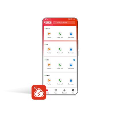 FANVIL - Licencia Permanente, Un Usuario Principal y 4 usuarios adicionales para App Fanvil Link , Monitoreo, Apertura Remota, Creación de Códigos QR