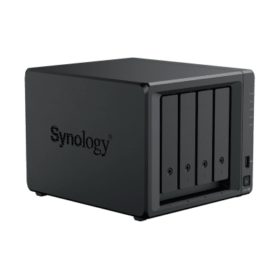 SYNOLOGY - NAS DiskStation DS925+ | 4 Bahías | Expandible a 9 Bahías | 2 Puertos 2.5GbE | 2 Ranuras M.2 NVMe | AMD Ryzen V1500B | 4 GB DDR4 ECC | Hasta 565 MB/s Escritura Secuencial | Compatible con RAID | Synology DSM.