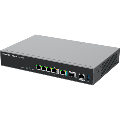 GRANDSTREAM - Dispositivo de Convergencia de Redes GCC6020 / Router VPN / Firewall de Próxima Generación / IP PBX / Switch de Red / 4 Puertos Gigabit Ethernet / 1 Puerto SFP+ 10 Gigabit / 1 Puerto 2.5 Gigabit / Administración en la Nube GDMS / Mont