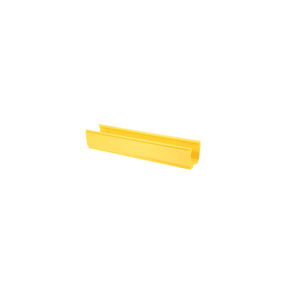 PANDUIT - Canaleta FiberRunner™ 4X4, de PVC Rígido, Color Amarillo, 3 m de Largo