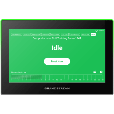 GRANDSTREAM - Estación de Intercomunicación SIP con Wi-Fi 6, Bluetooth y Control Total para Agendamiento de Salas y Edificios Inteligentes (Color Negro)