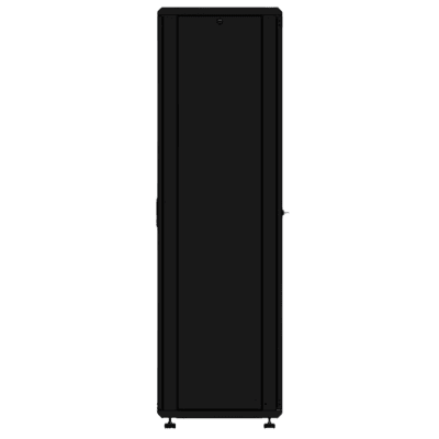 LINKEDPRO - Gabinete rackeable de piso de 42U, compatible con estándar 19 pulgadas, equipado con puerta frontal de cristal para una mejor visibilidad y presentación profesional