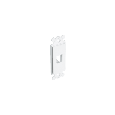 PANDUIT - Marco de Módulo, Para Placas Frontales Estándar GFCI, Acepta 2 Módulos Mini-Com, Color Blanco