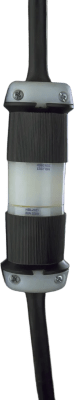 HUBBELL - Conector Industrial con Bloqueo de Media Vuelta / 20 A 250 V CA / 2 Polos 3 Hilos / Color Blanco y Negro / Nema L6-20R.