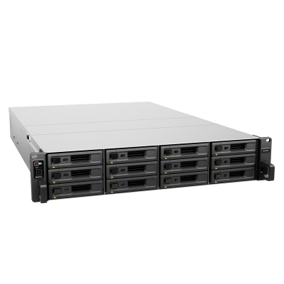 SYNOLOGY - Unidad de Expansión Synology RX1225RP | 12 Bahías para Unidades 3.5" y 2.5" SATA HDD/SSD | Intercambio en Caliente | Fuente de Alimentación Redundante | Compatible con Synology DSM .