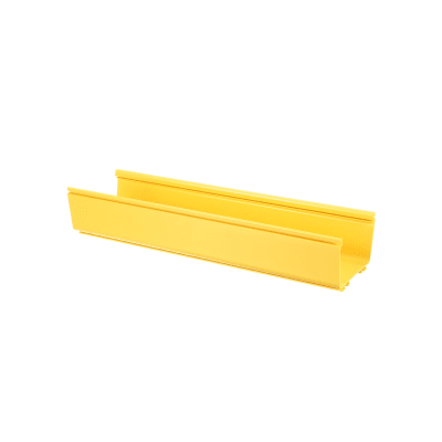 PANDUIT - Canaleta FiberRunner™ 6X4, de PVC Rígido, Color Amarillo, 3 m de Largo