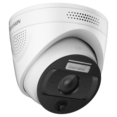 HIKVISION - (HikFire) Cámara IP 4 Megapíxel / Detección de Temperatura sin Contacto / Exterior IP66 / Compatible con Hik-Connect / Micrófono y Bocina para Audio de dos Vías
