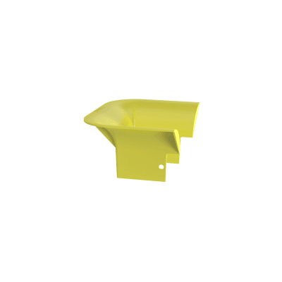 PANDUIT - Accesorio de Control de Radio de Curvatura, Para Bajadas de Cable con Canaletas FiberRunner 4x4, Color Amarillo