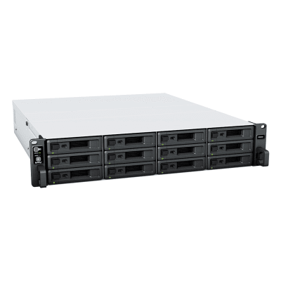 SYNOLOGY - Servidor NAS Rack / 12 Bahías / 2U / Hasta 216 TB (expansible a 432 TB) / Rendimiento 3,500/1,700 MB/s / 10GbE / Fuentes Redundantes / Alta Disponibilidad