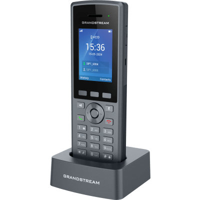 GRANDSTREAM - Teléfono Inalámbrico DECT HD Reforzado DP735 / 20 Cuentas SIP / Pantalla TFT LCD 2.4 Pulgadas / Alcance 400 m Exteriores / IP67 / Audio Full HD / Batería 2000 mAh / Compatible con Estaciones Base DP750, DP752, DP755