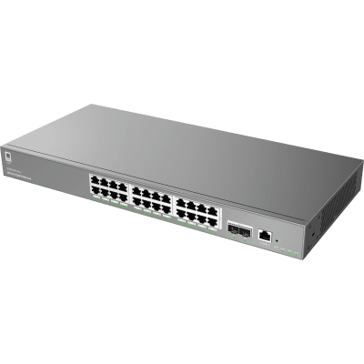 GRANDSTREAM - Switch Empresarial Administrable Capa 2++ / Serie GWN7800 Pro / 24 Puertos Gigabit Ethernet / 2 SFP+ / Switching 88 Gbps / VLAN 4K / QoS Avanzado / GDMS Cloud