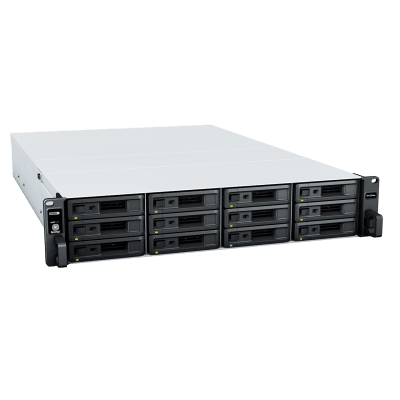 SYNOLOGY - Unidad de Expansión / 12 Bahías SAS/SATA / 3.5" o 2.5" / Diseño Redundante / Chasis Rack 2U / SAS In/Out