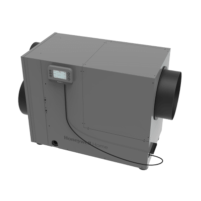 HONEYWELL HOME RESIDEO - Deshumidificador Whole Home / 90 Pints por Día / Filtro MERV 8 14x20 in (35.6x50.8 cm) / Ventilación Integrada / Salida Tri-Direccional / Sensor de Fugas / Certificado ENERGY STAR