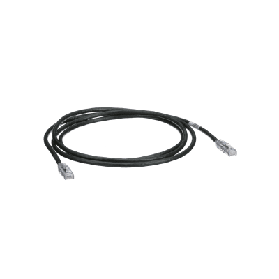 PANDUIT - Cable de Parcheo TX6, UTP Cat6, 24 AWG, CM, Color Negro, 2.13 Metros (7 Pies)