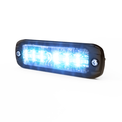ECCO - Luz LED de Advertencia Exterior / 18 LEDs Tricolor / Perfil Ultra Delgado / 12-24 VDC / Óptica 360°