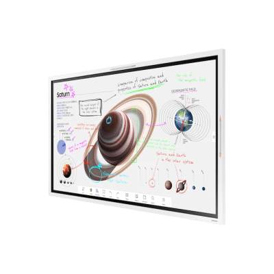 SAMSUNG ELECTRONICS - Pizarra Interactiva Digital / 55" 4K UHD (3840x2160) / Touch IR 20 Puntos / Whiteboard 4 Usuarios Simultáneos / Tizen 9.0 / WiFi / VESA 400x400