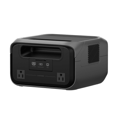 ECOFLOW - EcoFlow River 3 Plus | Estación de Energía Portátil 286Wh Litio LFP / 4 AC 800W (Max. 1600W) / 1 USB-C 100W / 3 USB -A 12W / Cargador de Coche 10A, 126W Max. / Conectividad WiFi y Bluetooth (App) / Carga Solar 220W Max.