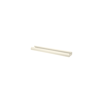 PANDUIT - Base para canaleta T-70, de PVC rígido, con orificios perforados para montaje, 103.3 x 44.9 x 1800 mm, Color Blanco Mate