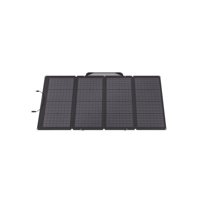 ECOFLOW - Panel Solar Bifacial / 220W Frontal + 155W Trasera / IP68 / Ajuste de Ángulo / Cable XT60 a MC4 / Portátil y Flexible