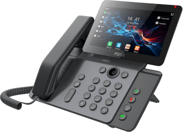 FANVIL - Teléfono IP Empresarial V66 Prime, Pantalla Táctil Color 7 Pulgadas, Audio HD Opus, Video 1080p, Wi-Fi 6, Bluetooth 5.4, 20 Líneas SIP, 6-Way Conference, PoE, Material Antibacterial