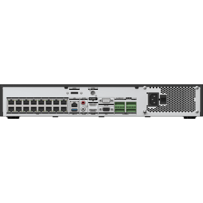 HIKVISION -  [AcuSeek] NVR 32 Megapixel (8K) / 16 Canales IP / 8 Bahías de Disco Duro / 2 Tarjetas de Red / Soporta RAID / HDMI en 4K / Soporta POS / Reconocimiento Facial / Bases de Datos / Hasta 100,000 Fotografías / AcuSearch