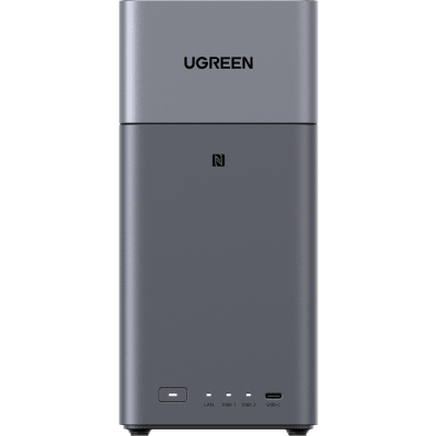 UGREEN - NAS UGREEN NASync DH2300 / Procesador RK3576 / 4GB u 8GB RAM / 32GB eMMC / 2 Bahías SATA / JBOD-Basic-RAID 0-RAID 1 / Puerto HDMI 4K / 1 GbE / USB 3.2 Gen 1 Type-C / Detección NFC