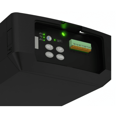 ACCESSPRO - Motor P/ Puertas Garage / 1/2HP / Silencioso  / WIFI / Incluye Riel 3 Mts tipo C / Compatible con Riel tipo T / 2 Controles Inalámbricos Visera / 1 Control Inalámbrico Pared.