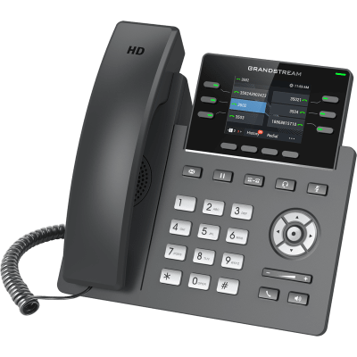 GRANDSTREAM - TELÉFONO IP 6 LÍNEAS GRADO OPERADOR / 24 TECLAS MULTIPROPÓSITO VIRTUALES / WI-FI 6 DOBLE BANDA Y BLUETOOTH / DOS PUERTOS GIGABIT / PANTALLA LCD A COLOR INTERCAMBIABLE / SEGURIDAD NIVEL EMPRESARIAL