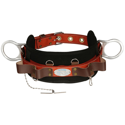TULMEX - Cinturón de Liniero / Poliéster / 2 Anillos Tipo D / Talla 44 / 20' D-D / 44' Total