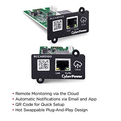 CYBERPOWER - Tarjeta de Monitoreo Remoto para UPS CyberPower Modelos PR, OL, OR  y PDUs con Tarjeta de Expansión