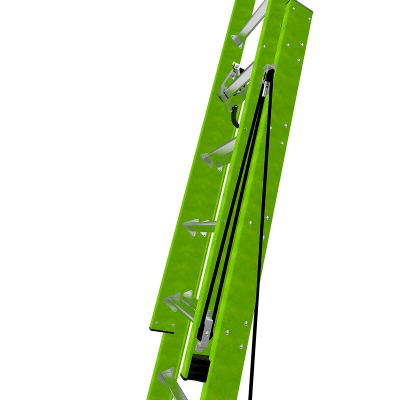 LITTLE GIANT LADDER SYSTEMS - Escalera de Extensión de Aluminio + Fibra de Vidrio HYPERLITE de 10.9 m (36 ft)  /  Capacidad 300-375 lb (136-170 kg) / No. de Parte 17736.