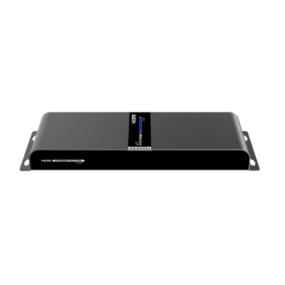 EPCOM TITANIUM - Kit Divisor y Extensor HDMI (Extender Splitter) | Divide 1 Fuente HDMI a 4 Pantallas | Extiende la señal HDMI hasta 120 m | Resolución 4Kx2K @ 60 Hz | Cat 6/6a | Uso 24/7 | Longitud del cable autoajustable